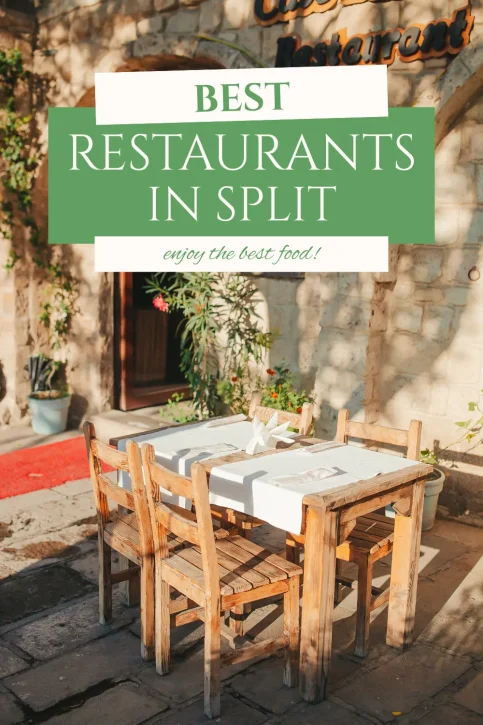 Best Restaurants in Split Pinterest Pin
