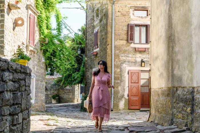 the streets of Motovun Croatia