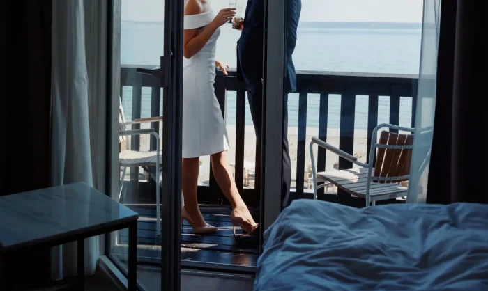 hotel room with sea view in Opatija