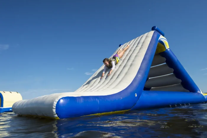 inflatable water park fun