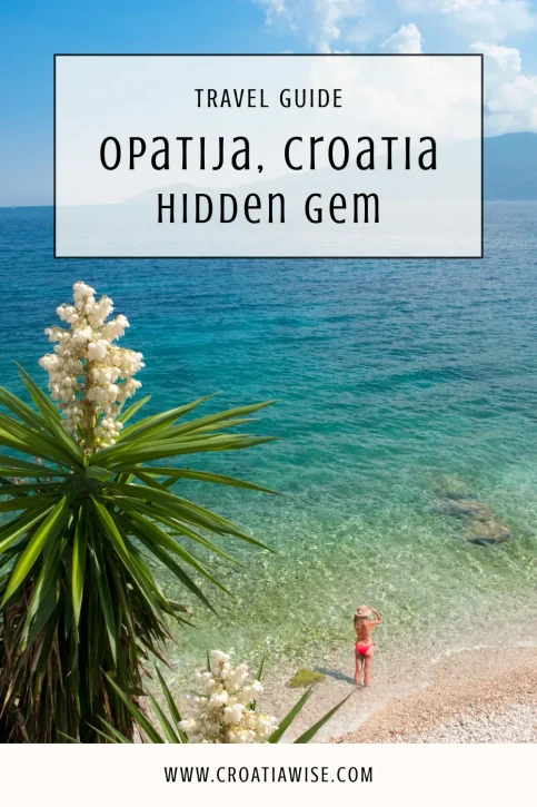 opatija croatia beach view pinterest pin