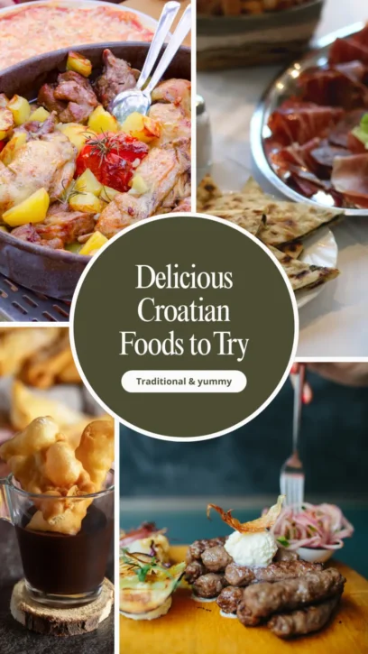Traditional Croatian Foods Pinterest Pin