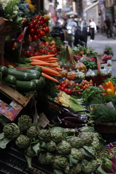 fruits and vegetable market in Split Croatia