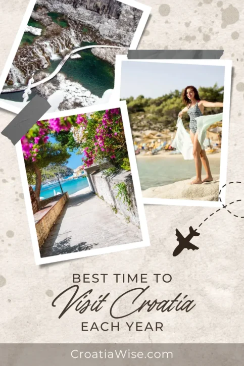 Best Time of the Year to Visit Croatia Pinterest Pin