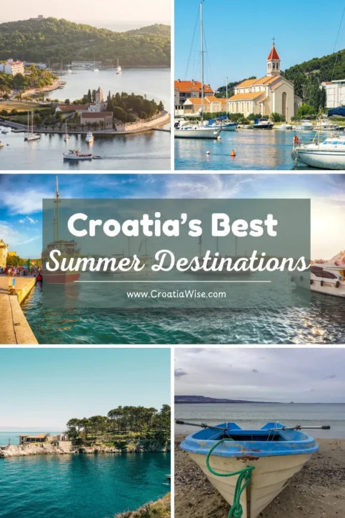 Best Summer Destinations in Croatia Pinterest Pin