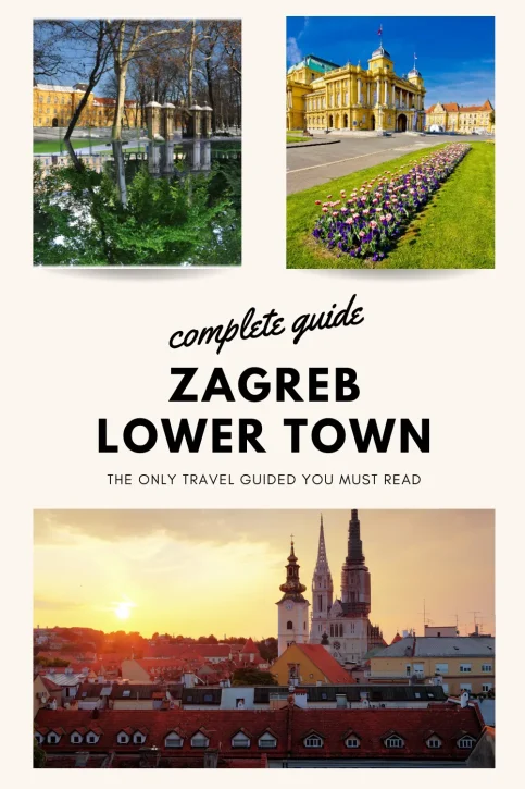 Zagreb Lower Town Pinterest Pin